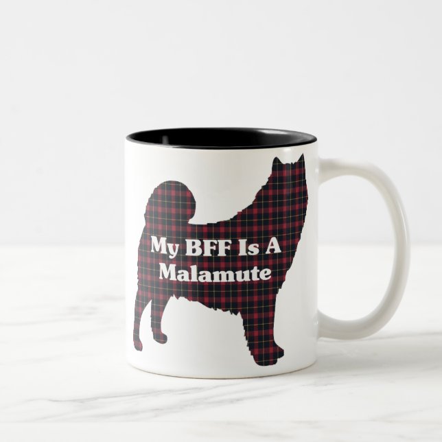 Caneca De Café Em Dois Tons Alaskan Malamute BFF Mug (Direita)