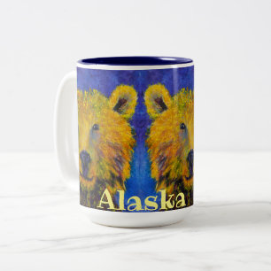 Caneca De Café Em Dois Tons Alaskan PeekaBear 15oz Coffee Mug