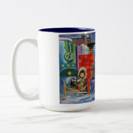 Caneca De Café Em Dois Tons Alaskan Puppy Dreams no Hotel Capitão Cook Mug