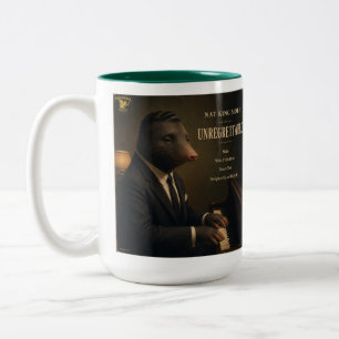 Caneca De Café Em Dois Tons Álbum do Nat King Mole: uma Paródia