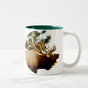 CANECA DE CAFÉ EM DOIS TONS ALCES DE BUGLING NOS PINHOS