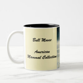 Caneca De Café Em Dois Tons Alces de Bull do americano
