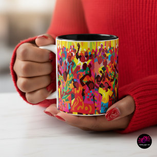 Caneca De Café Em Dois Tons Alegrem-se E Sinta O Espírito Santo Adoração
