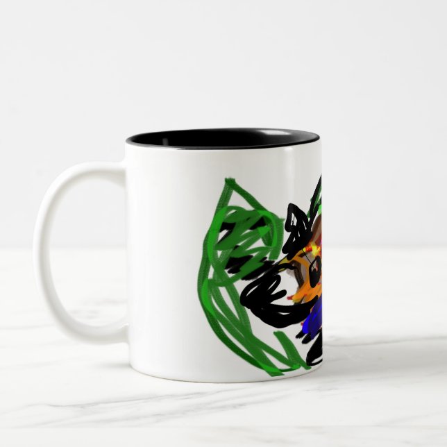 Caneca De Café Em Dois Tons Alegria husky (Esquerda)