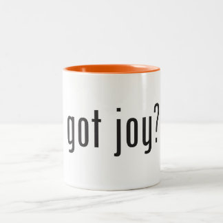 Caneca De Café Em Dois Tons Alegria obtida? Divertimento para todos!