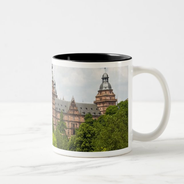 Caneca De Café Em Dois Tons Alemanha, Baviera, Bayern, Aschaffenburg. Castelo (Direita)
