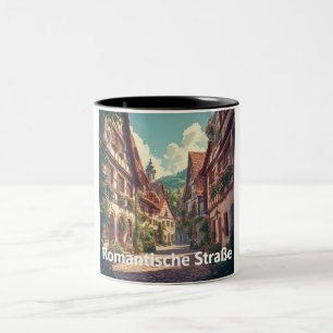 Caneca De Café Em Dois Tons Alemanha Reise-Mug - Romantische Straße