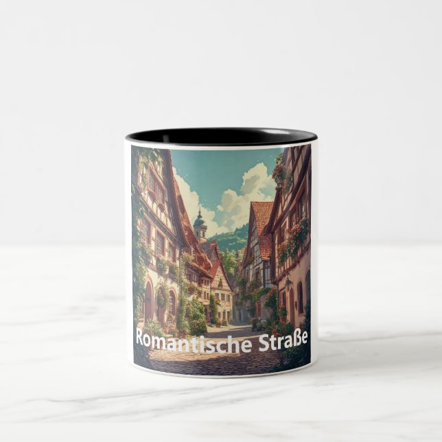Caneca De Café Em Dois Tons Alemanha Reise-Mug - Romantische Straße (Centro)
