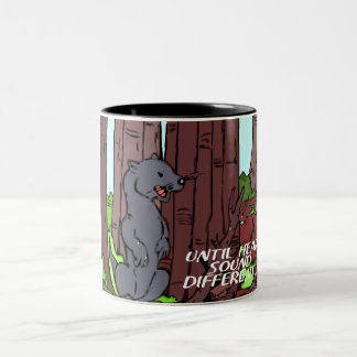 Caneca De Café Em Dois Tons alerta de desgaste