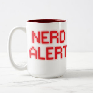 Caneca De Café Em Dois Tons Alerta do nerd