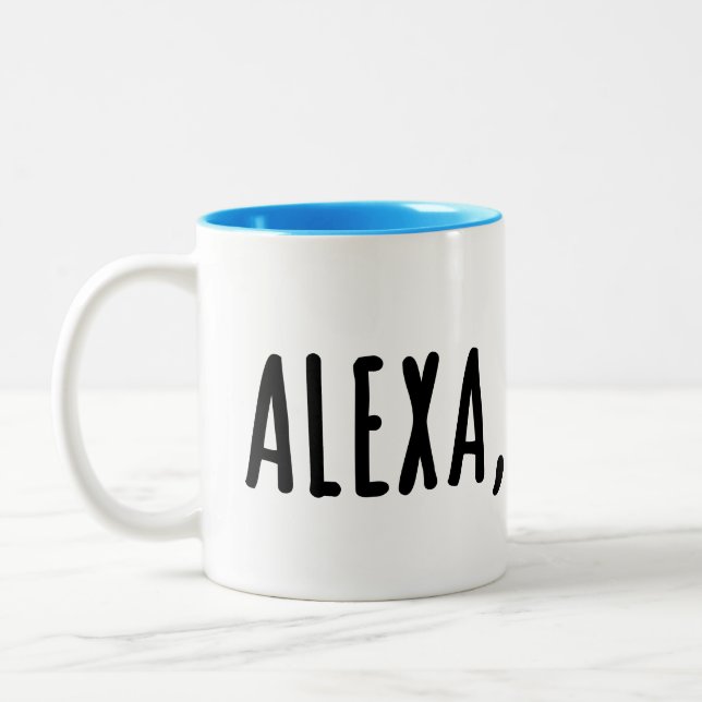 Caneca De Café Em Dois Tons Alexa, próximo.
 .
 . (Esquerda)