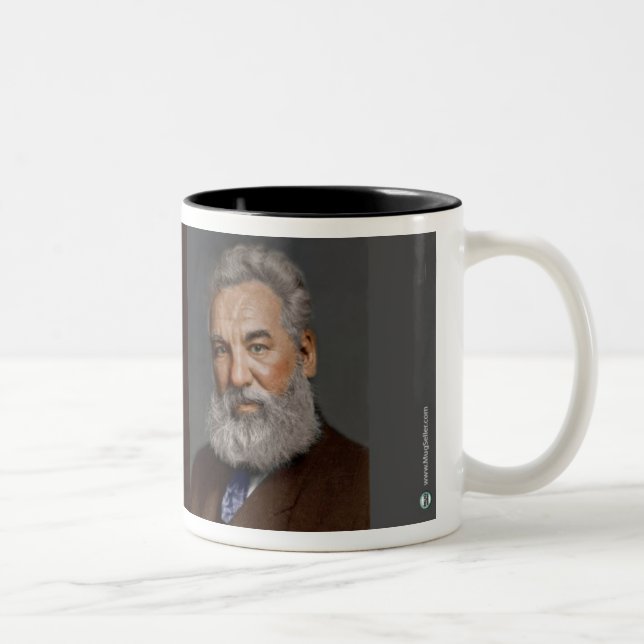 Caneca De Café Em Dois Tons Alexander Graham Bell (Direita)