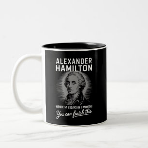 Caneca De Café Em Dois Tons Alexander Hamilton Escreveu 51 Ensaios Em 6 Meses
