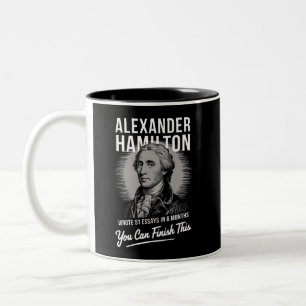Caneca De Café Em Dois Tons Alexander Hamilton Escreveu 51 Ensaios Em 6 Meses