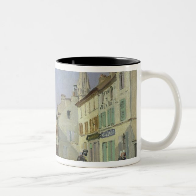 Caneca De Café Em Dois Tons Alfred Sisley | Rua de la Chaussee em Argenteuil (Direita)
