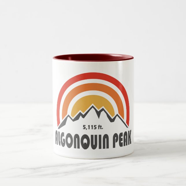 Caneca De Café Em Dois Tons Algonquin Peak (Centro)