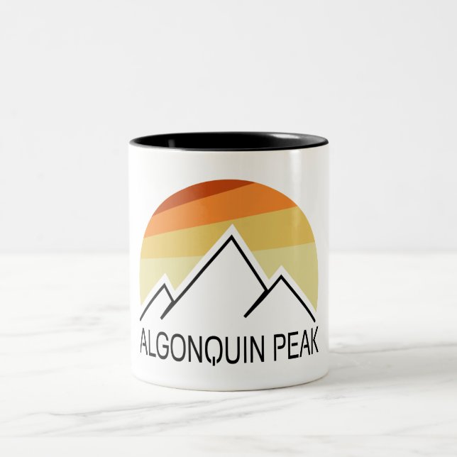 Caneca De Café Em Dois Tons Algonquin Peak Retro (Centro)