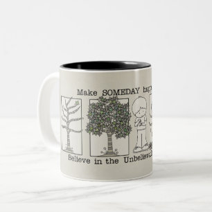 Caneca De Café Em Dois Tons Algum dia