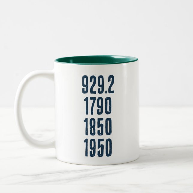 Caneca De Café Em Dois Tons Alguns dos meus números favoritos (Esquerda)