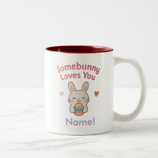 Caneca De Café Em Dois Tons Algures Te Ama - Mug Páscoa Personalizado