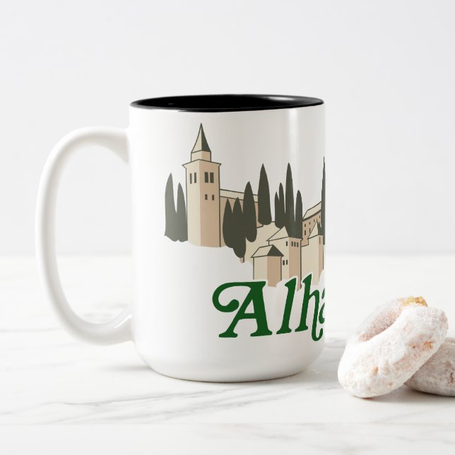 Caneca De Café Em Dois Tons Alhambra (Com Donut)