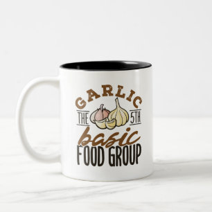 Caneca De Café Em Dois Tons Alho o 5º Grupo Alimentar Básico