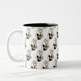 Caneca De Café Em Dois Tons Alice