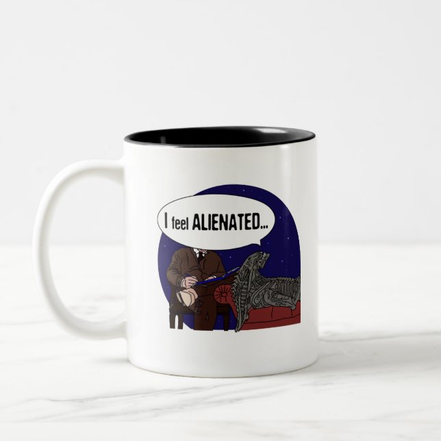 CANECA DE CAFÉ EM DOIS TONS ALIENATION ! (Esquerda)
