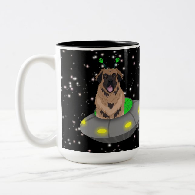 Caneca De Café Em Dois Tons Alienígena OFO Leonberger (Esquerda)