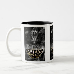 Caneca De Café Em Dois Tons Aliens Invade 4 Beer Galaxy Attack