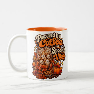 Caneca De Café Em Dois Tons Alimentado por Café e Vibrações Assustadoras de Ha