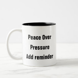 Caneca De Café Em Dois Tons Alivio de pressão sobre a paz na saúde mental