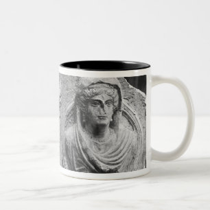 Caneca De Café Em Dois Tons Alivio funerário de um casal, do Palmyra, Syria