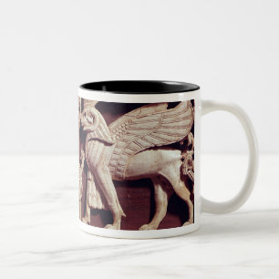 Caneca De Café Em Dois Tons Alivio que descreve dois griffons, de Arslan Tash
