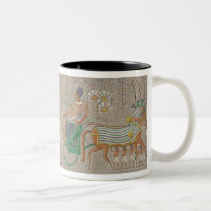 Caneca De Café Em Dois Tons Alivios baixos coloridos da galeria sul do th