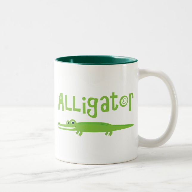 Caneca De Café Em Dois Tons Alligador (Direita)