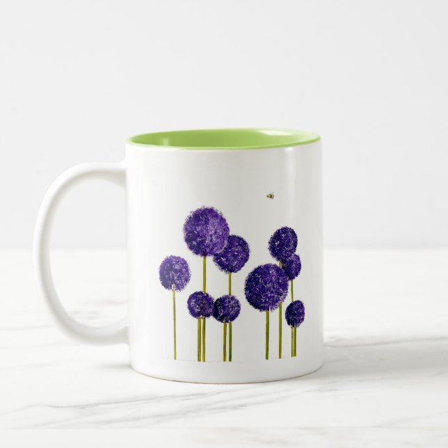 Caneca De Café Em Dois Tons Alliums Bee Friendly (Esquerda)