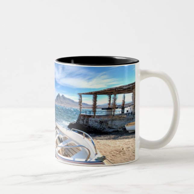 Caneca De Café Em Dois Tons Almería, La Isleta Del Moro | março Mediterráneo (Direita)