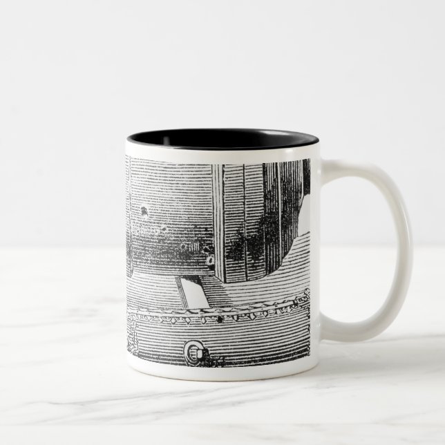 Caneca De Café Em Dois Tons Almofariz chinês do monstro, 1845 (Direita)