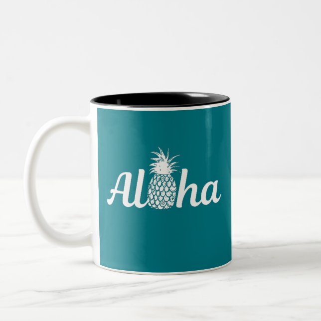 Caneca De Café Em Dois Tons Aloha (Esquerda)