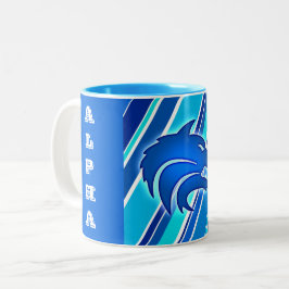 Caneca De Café Em Dois Tons Alpha Wolf