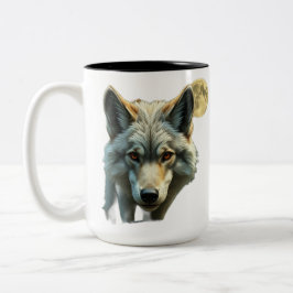 Caneca De Café Em Dois Tons „Alpha-Wolf – König der Wildnis“
