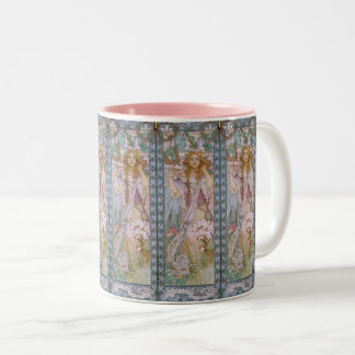 Caneca De Café Em Dois Tons Alphonse Maria Mucha – Jugendstil Art nouveau