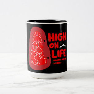 Caneca De Café Em Dois Tons Alpinismo Esmagado Canadá