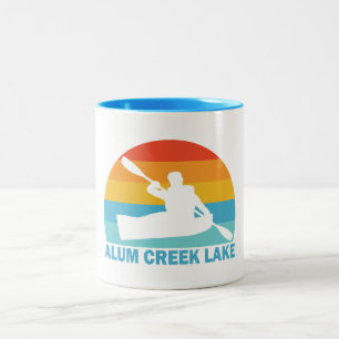 Caneca De Café Em Dois Tons Alum Creek Lake Ohio Kayak