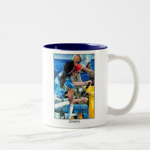 Caneca De Café Em Dois Tons Alvorecer