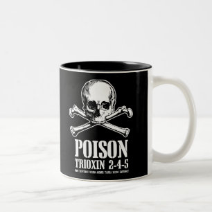 Caneca De Café Em Dois Tons Alvorecer de Trioxin 3-4-5 do zombi do veneno do