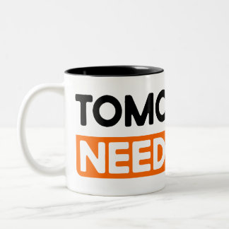 Caneca De Café Em Dois Tons Amanhã Precisa De Você Motivacional Dizendo Mug
