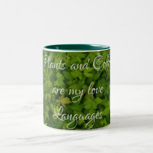 Caneca De Café Em Dois Tons "Amanhã, Senhora: Comece o seu dia com o nosso Mug