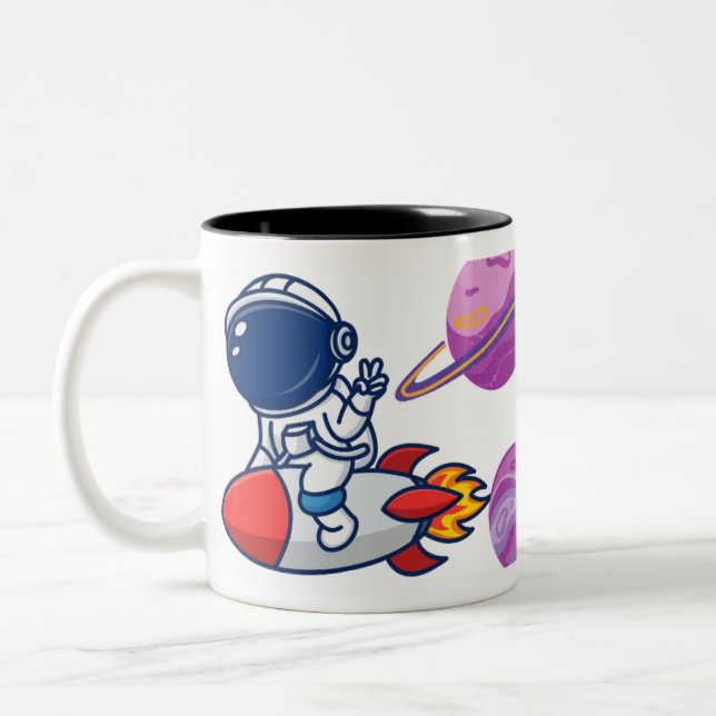 Caneca De Café Em Dois Tons Amante da astronomia (Esquerda)